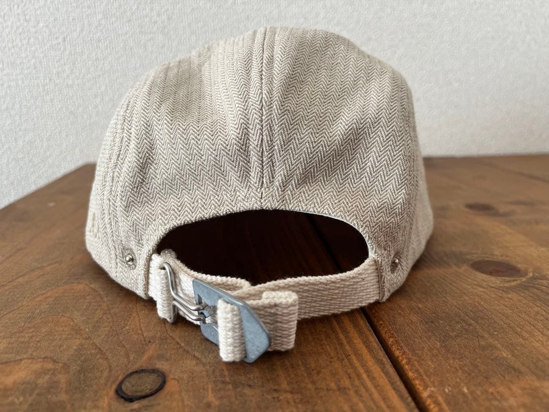 NICENESS ベージュ ヘリンボーンキャップ - 帽子最高 の