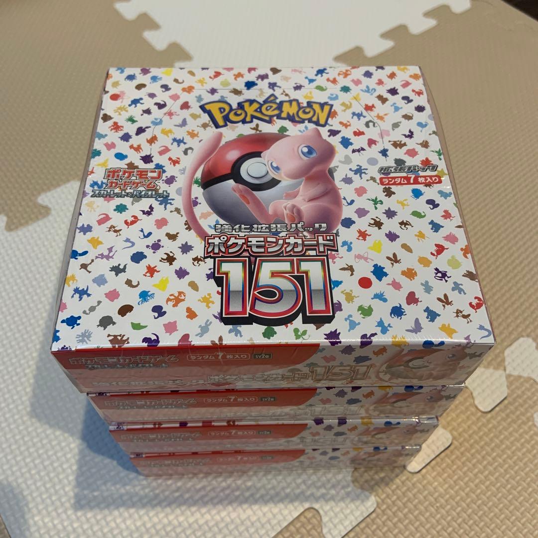 ポケモンカード 151 4box シュリンク付き 未開封