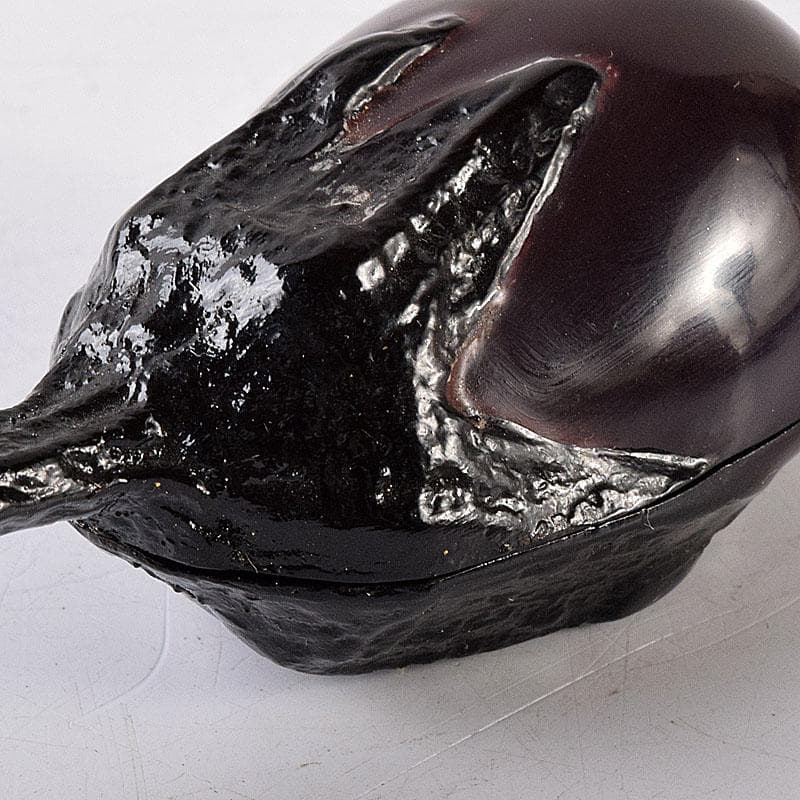 茶道具　岩倉隆斎作　内金　茄子　香合　共箱　V　8057