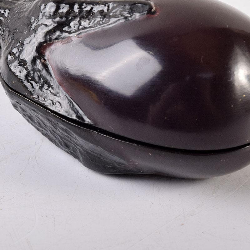 茶道具　岩倉隆斎作　内金　茄子　香合　共箱　V　8057