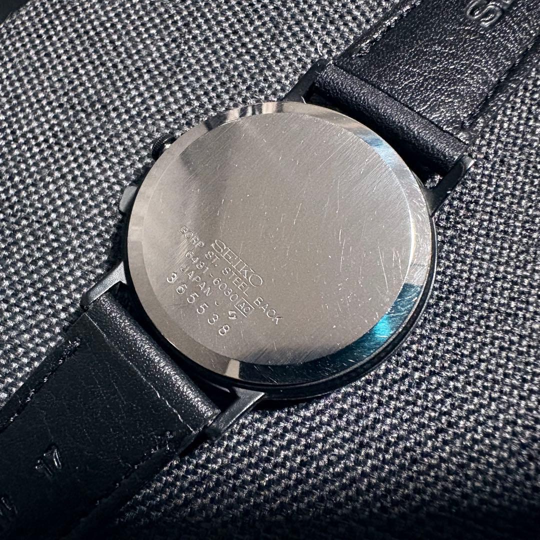 セイコー シャリオ 6431-6030 黒　当時物