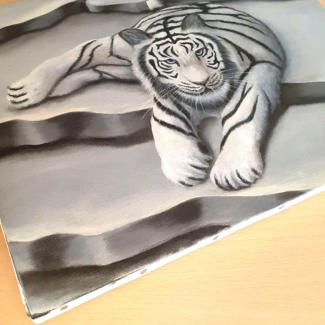 油絵　「虎」サイズ:F6