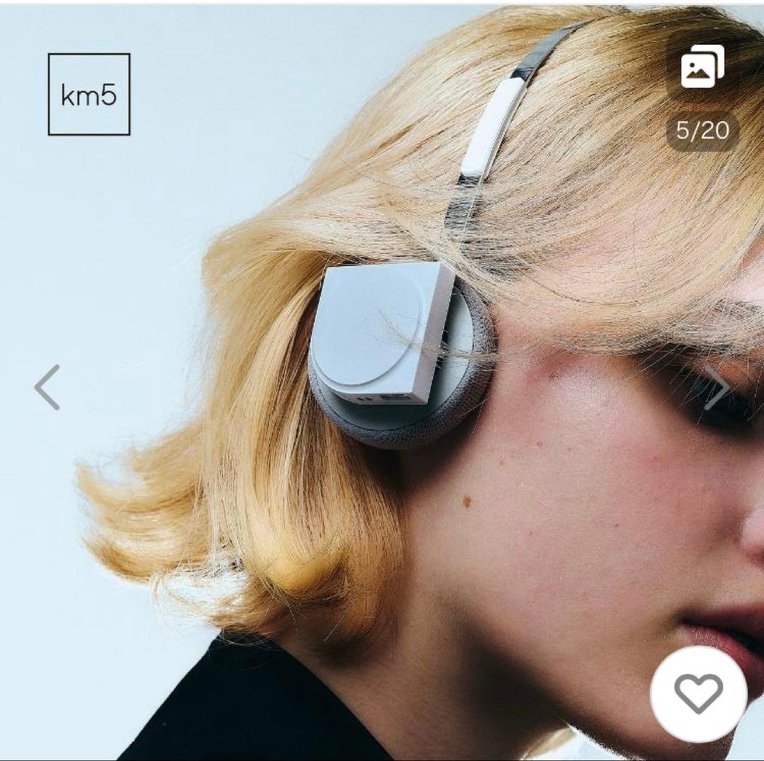 km5 Hp1 ヘッドフォン ホワイト Lightwear Headphones Hp1 White – km5