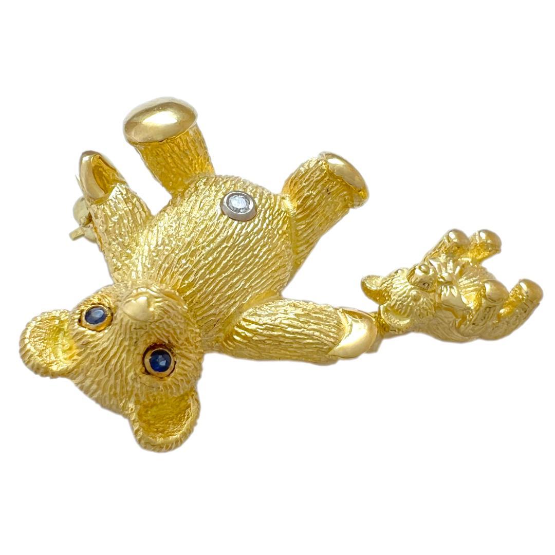 極美品 ティファニー ブローチ テディベア K18 ヴィンテージ 希少 レア