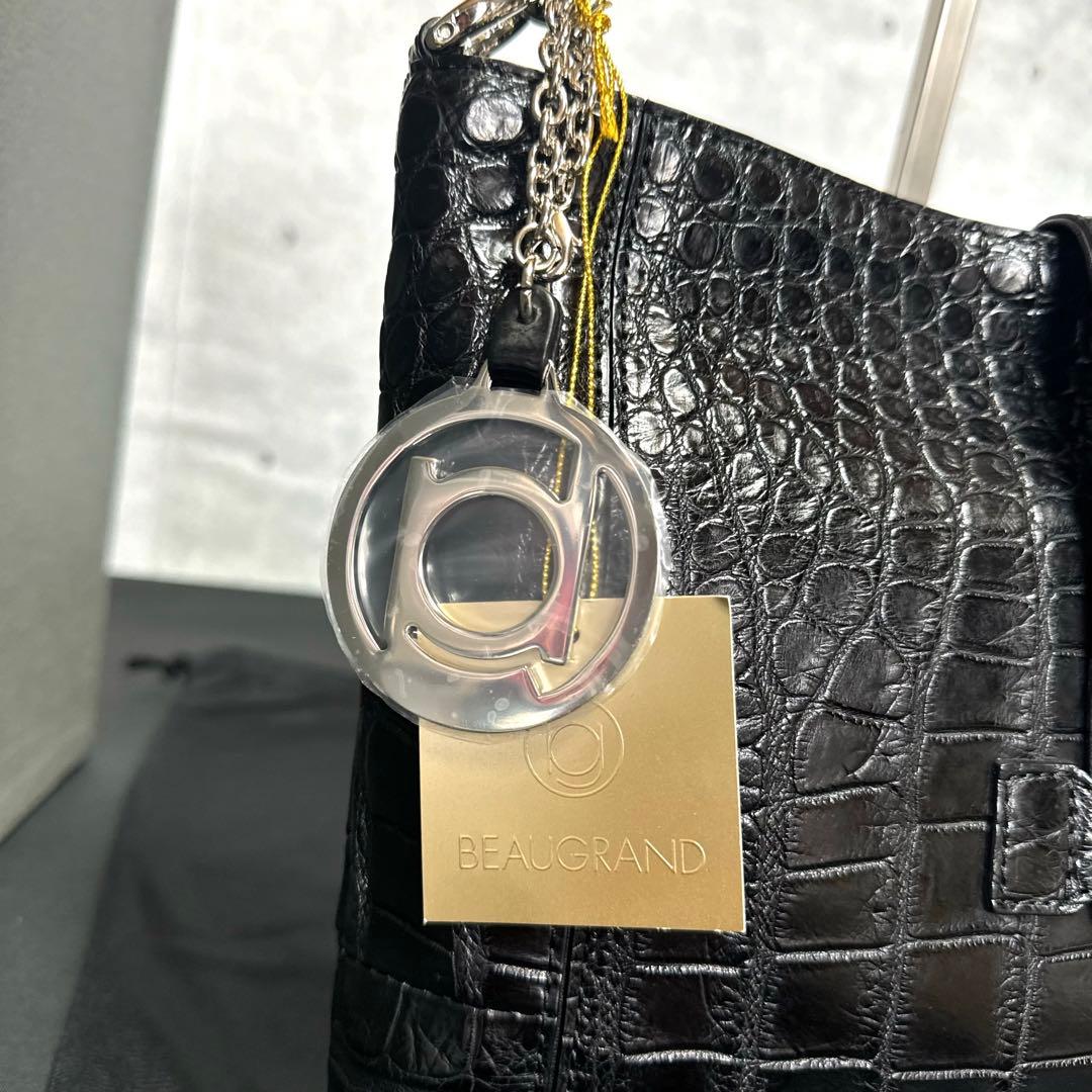 専用品BEAUGRAND JRA クロコダイル 黒 2WAYショルダーバッグ