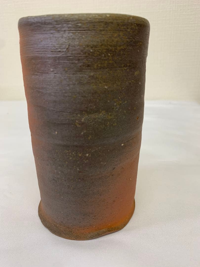 中村六郎　備前　麦酒呑　共箱