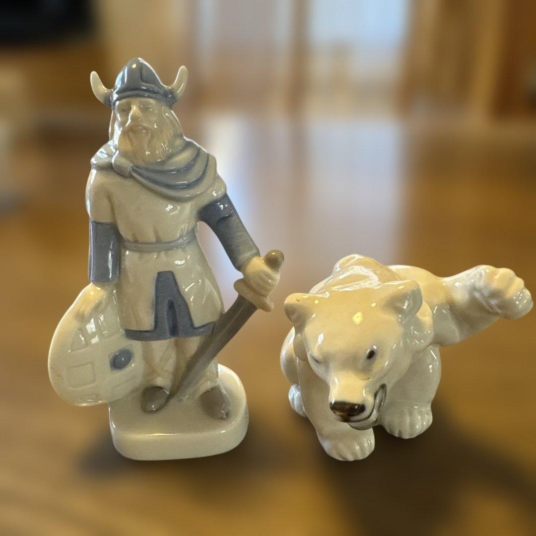 ロイヤルコペンハーゲン 置物 バイキング&白熊 ロイヤルコペンハーゲン 置物 バイキング&白熊 - メルカリ