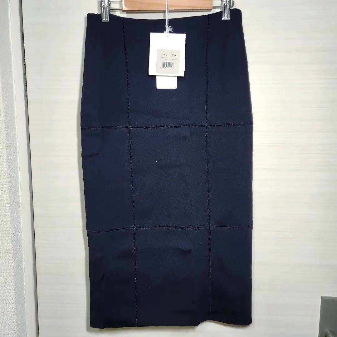 【新品未使用タグ付】THE ROW タイトスカート ネイビー XS