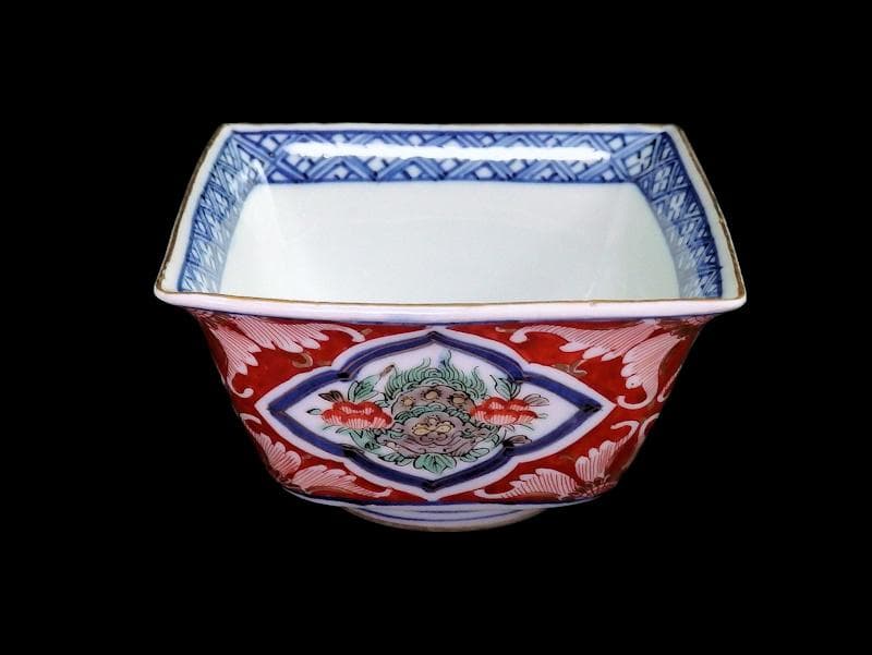 大聖寺伊万里 唐獅子牡丹の図 四方角向付 5客 N1114AS-CZy - メルカリ