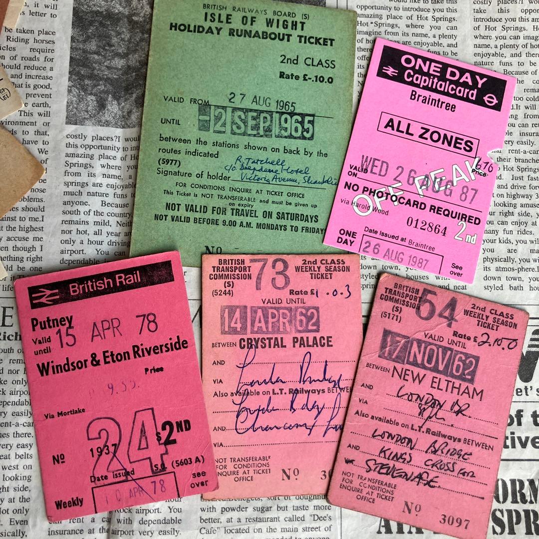 海外 ヴィンテージ 鉄道 チケット 5枚 荷物 ラベル 20枚☆ - メルカリ