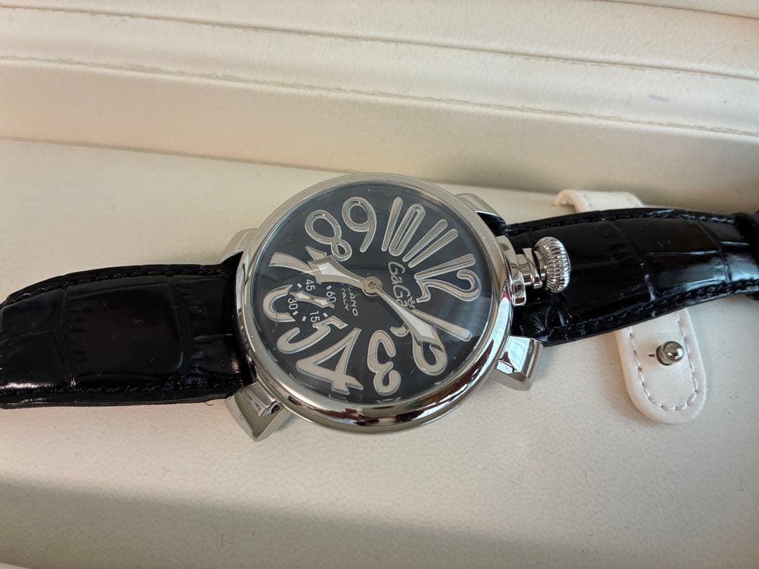 GaGa MILANO 手巻きアナログ腕時計48mm