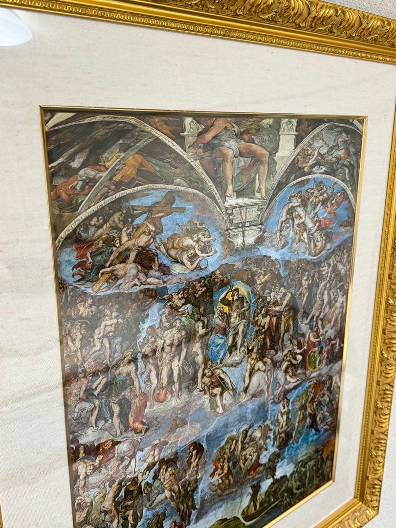 最後の審判 ミケランジェロ ポスター 絵画 額縁 アート