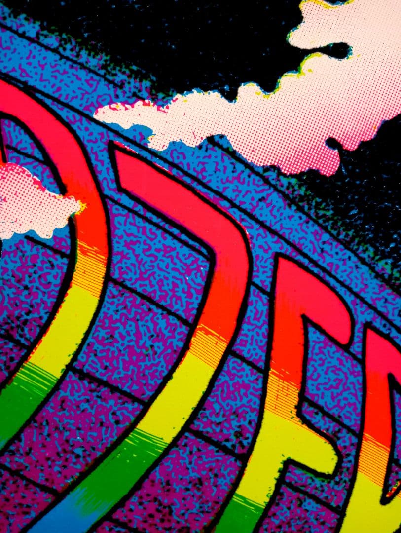 希少美品90sビンテージ ベルベットポスター『天国への階段』レッド・ツェッペリン