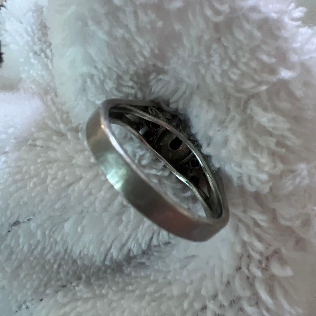 アンティーク　リング　11号程度　プラチナ