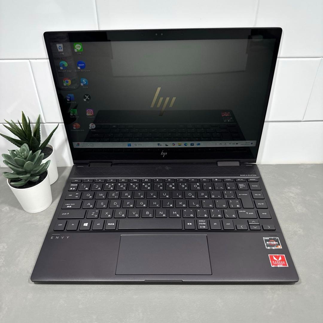 超希少】HP/ENVYアッシュブラックx360☘Ryzen5☘NVMe512