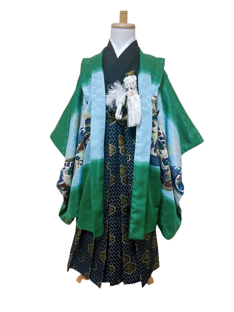 5歳フルセット♡七五三　男の子　一式　緑　鷹