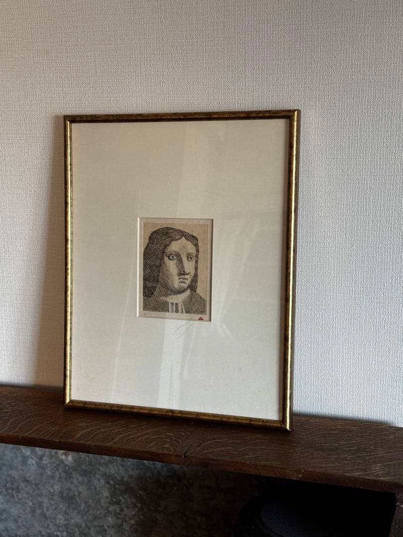 有元利夫　版画 有元利夫「有元利夫全作品より」銅版画16.3×9.2cm