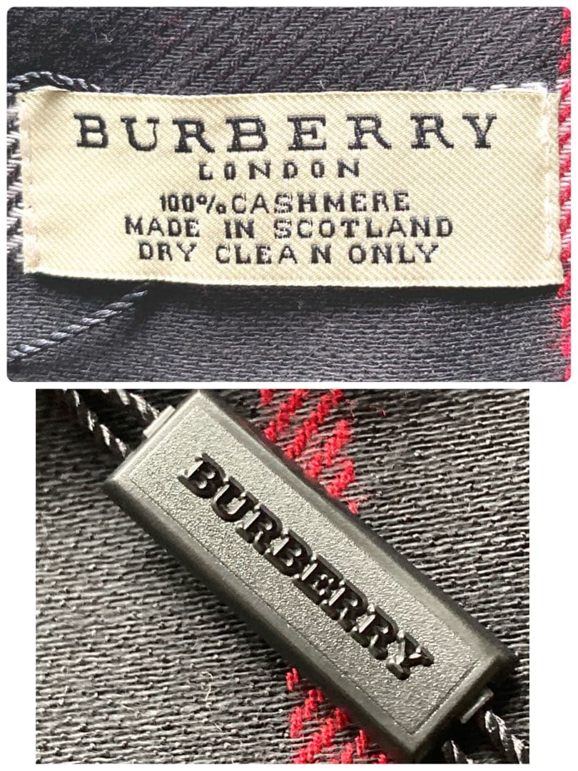 chhhne様専用タグ付 バーバリー カシミヤ100 ノバチェック 大判ストール