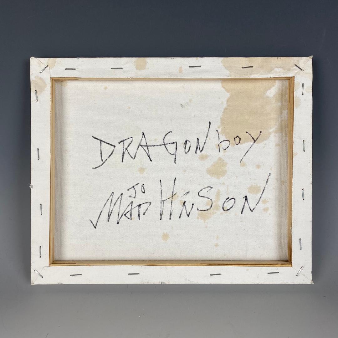 神津港人 油彩画 パリレオミュールセバストボール駅前 直筆サイン 一点物