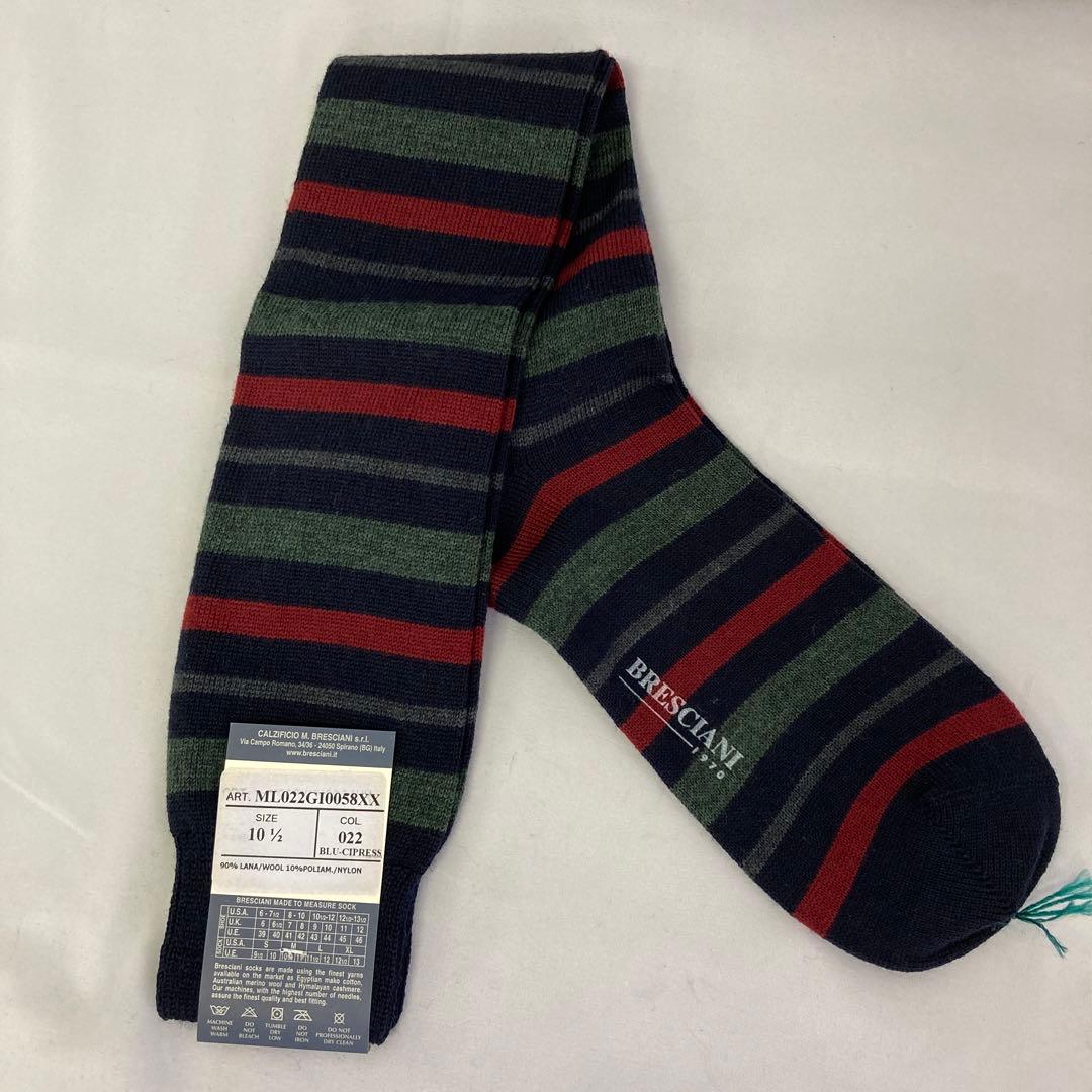 23-58 BRESCIANI メンズソックスまとめ売り　Lサイズ　未使用