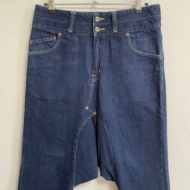 名作】初期 ganryu サルエルデニム インディゴ ストリート モード