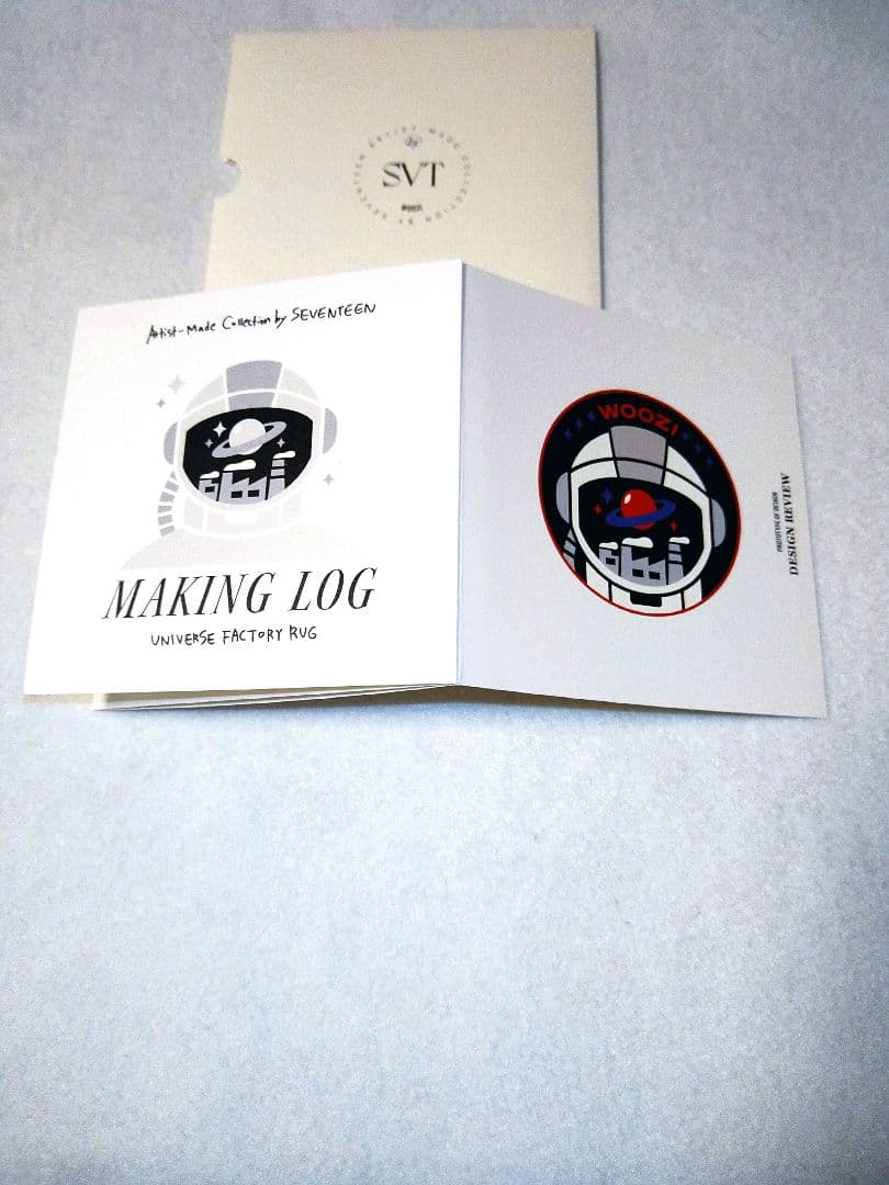 by SEVENTEEN ウジ アーティストメイド ラグ RAG 宇宙工場カード