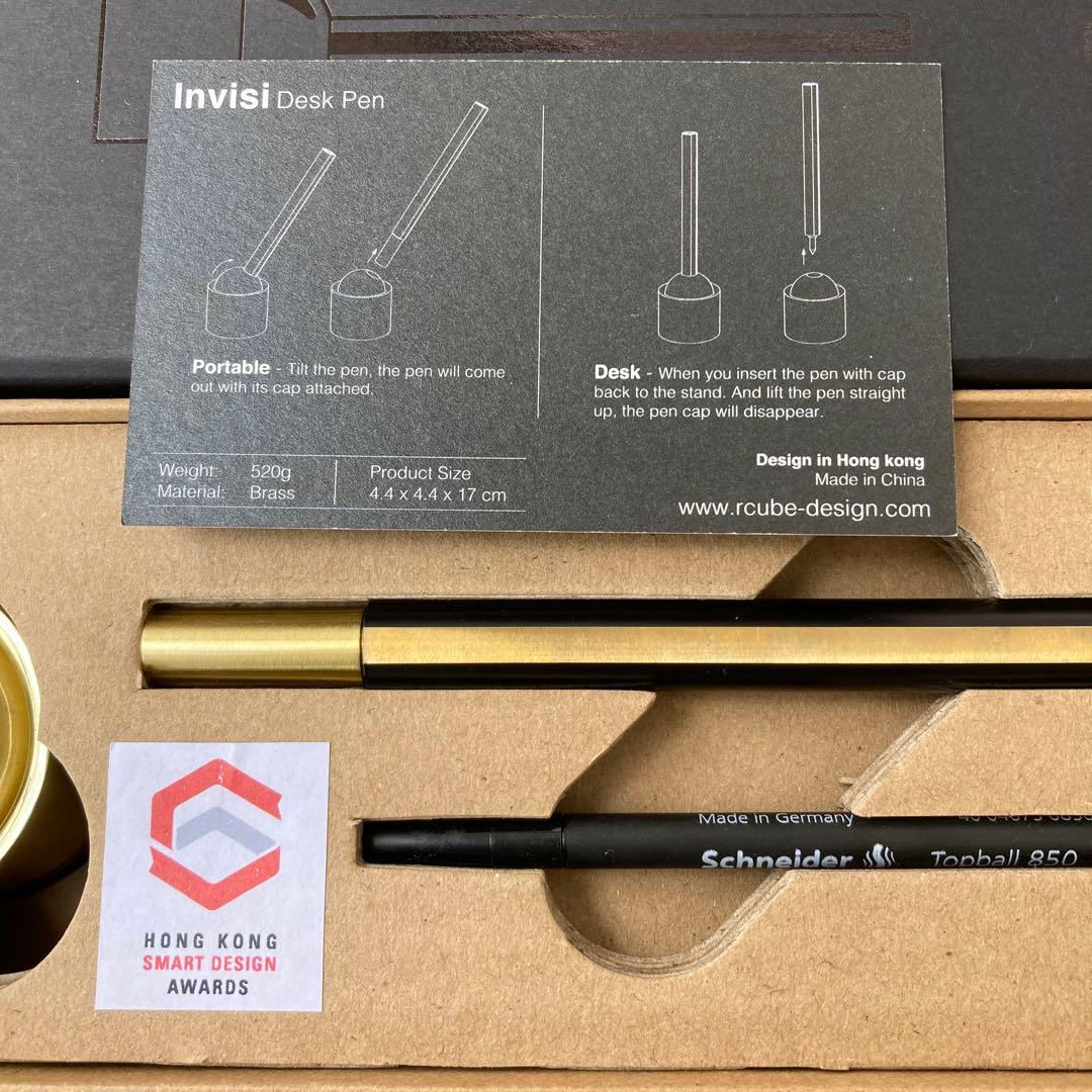 INVISI インビジ デスクペン ブラックブラス rcube アールキューブ