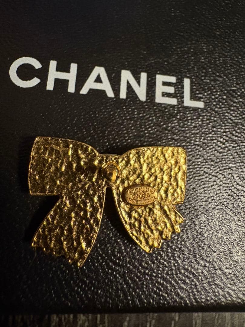 訳あり【CHANEL】シャネル ブローチ リボン 02A.｜訳あり【CHANEL