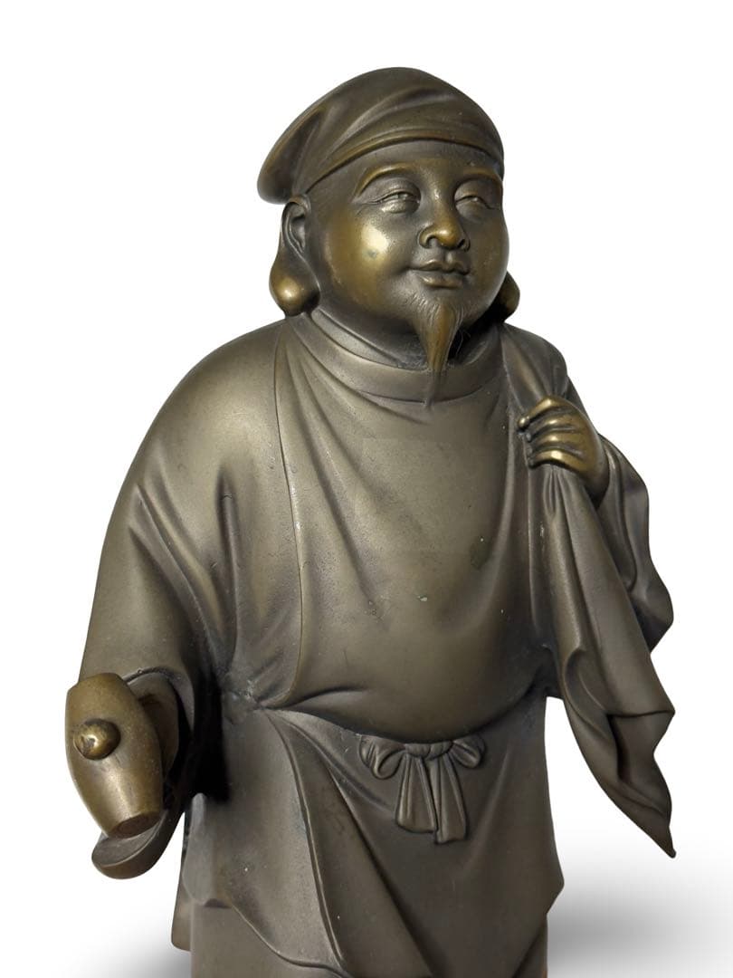 高村光雲作？ ブロンズ立像 笑顔の恵比寿像 - メルカリ