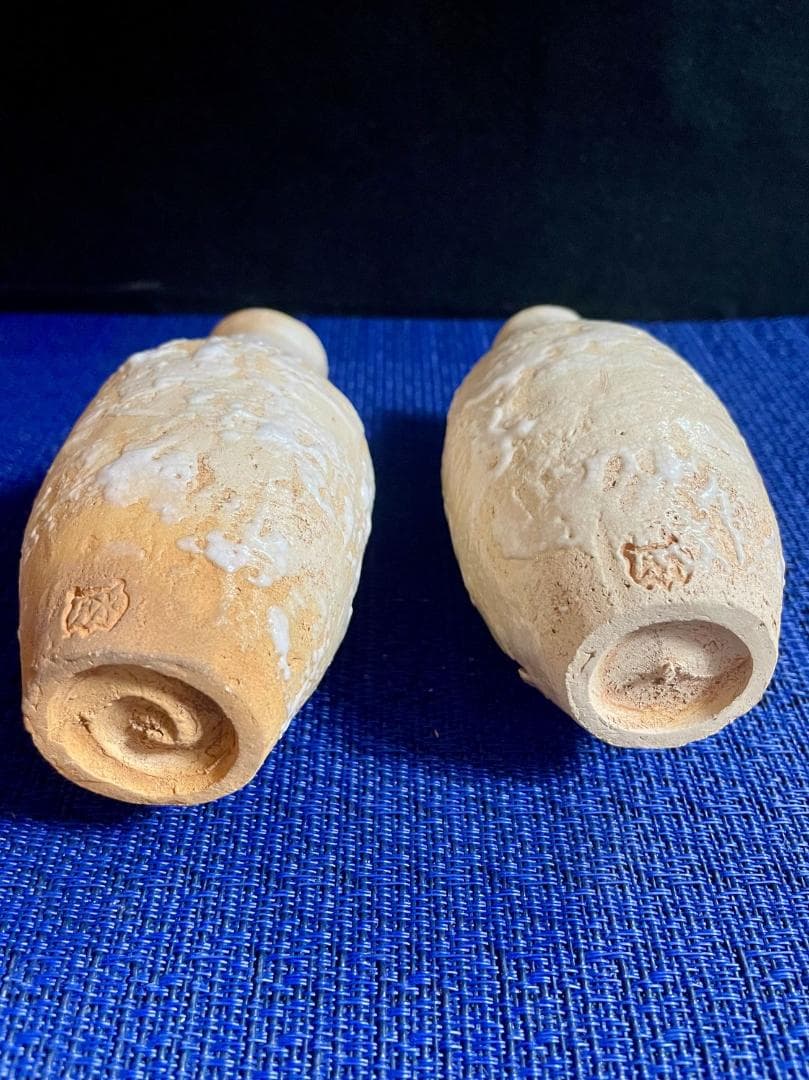 値下げ！【超年代お銚子、ぐい呑みセット】水月焼 初代作 蟹天神5