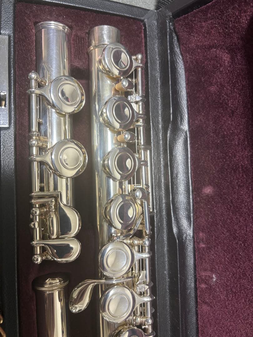 YAMAHA フルート本体 銀メッキ クリーニングペーパー付き