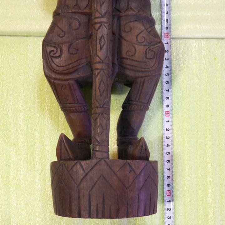 ミャンマー 木彫像 オブジェ 木製 木彫り 雑貨 インテリア 置物 魔除け