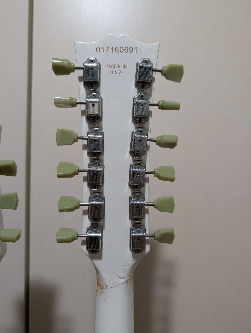 Non Gibson ダブルネックギター ホワイト