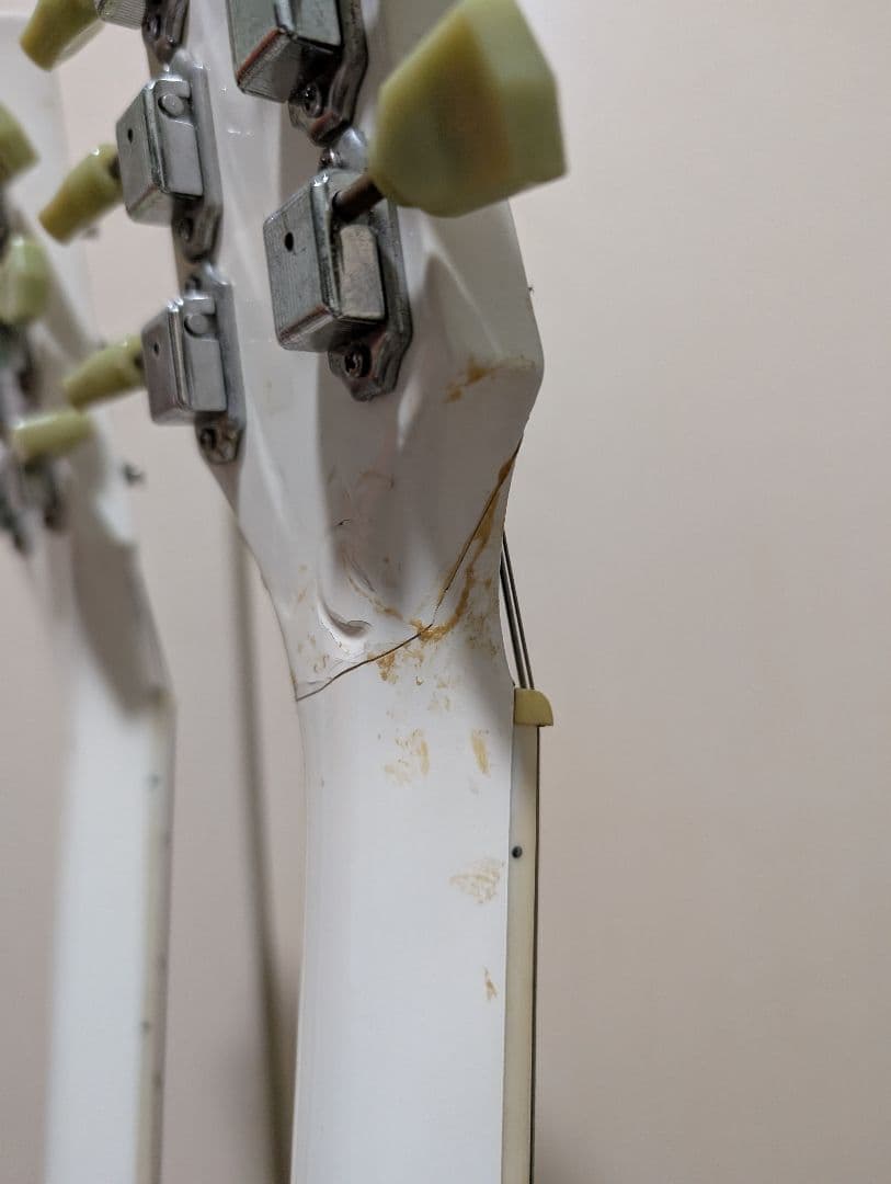 Non Gibson ダブルネックギター ホワイト