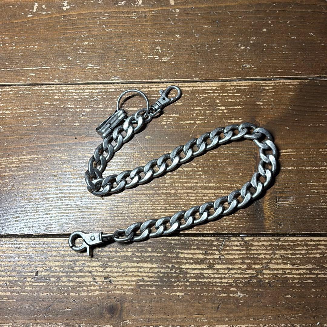 茶芯ハンドメイドトラッカーウォレット タロンジップ ウォレットチェーンセット