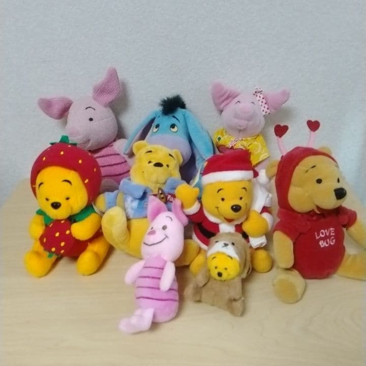 くまのプーさんぬいぐるみ　まとめ売り27点パペット ストア多数レトロアミューズ
