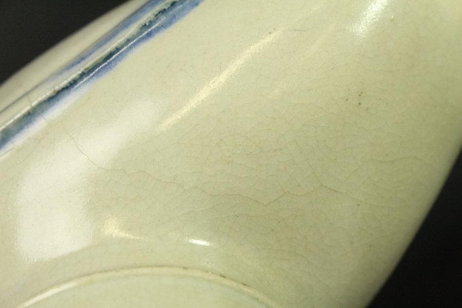 古清水 粟田焼 仁清写 鳳凰 香炉 25cmx11cm(LC639)