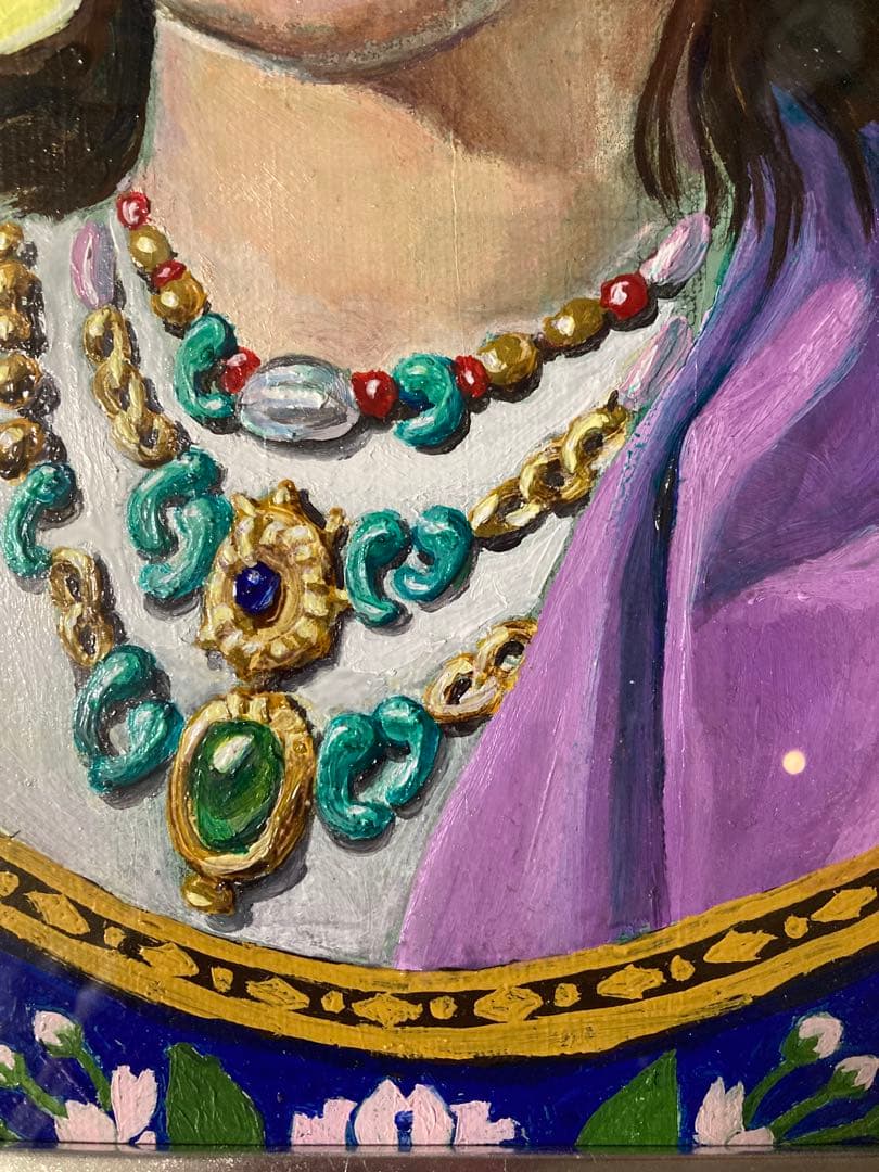 住吉神社の神様 神功皇后さまの肖像画（油彩F4号333✖️242㎜）