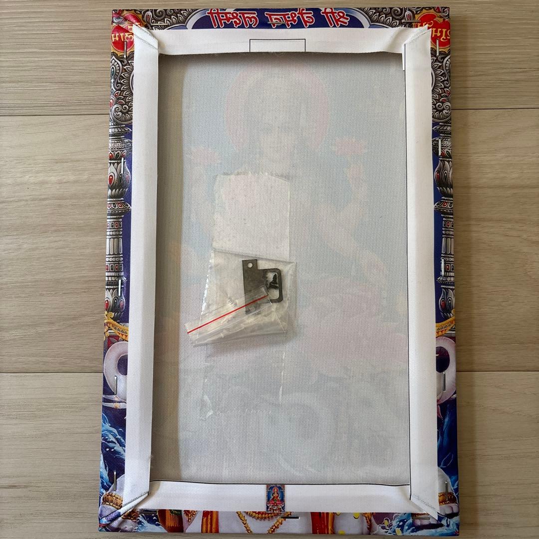 希少、ヒンドゥー教、インドの女神、キャンバスアート、裏面フック付き