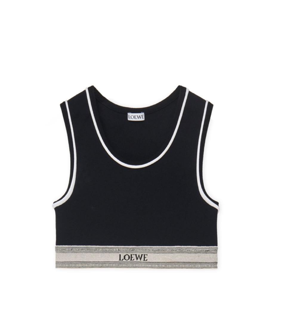 クロップド　タンクトップ（レーヨン）【LOEWE】