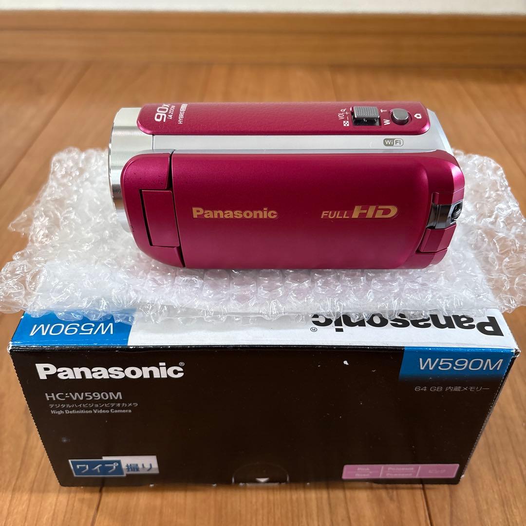 Panasonic HC-W590M ピンク ビデオカメラ本体