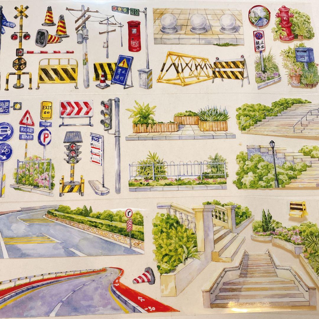 海外マスキングテープ巻売り 公道 風景マステ petテープ 中古 - メルカリ