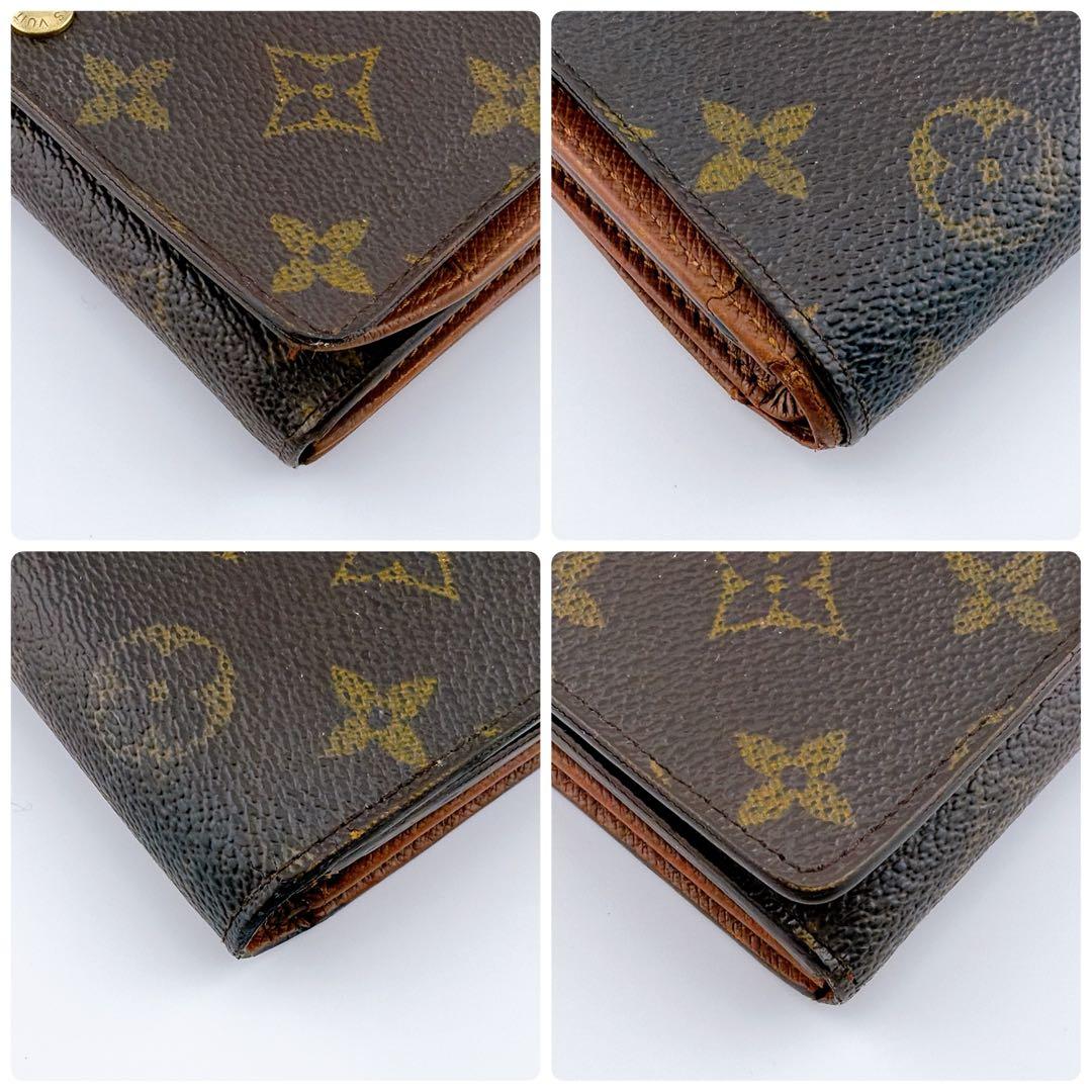 【美品】ルイヴィトン モノグラム ポルトモネ ビエ トレゾール 二つ折り財布