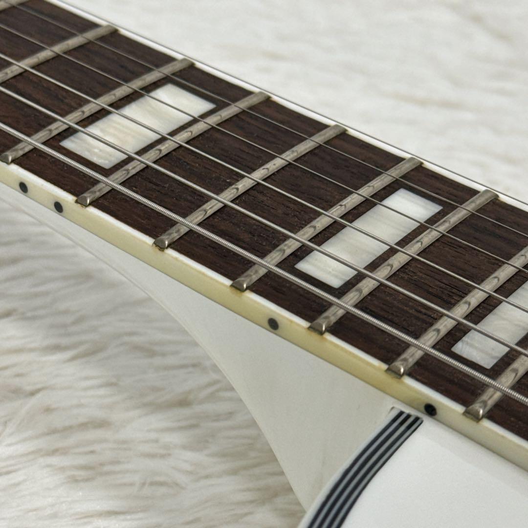 Burny レスポールカスタム ホワイト セットネック仕様 バーニー 白