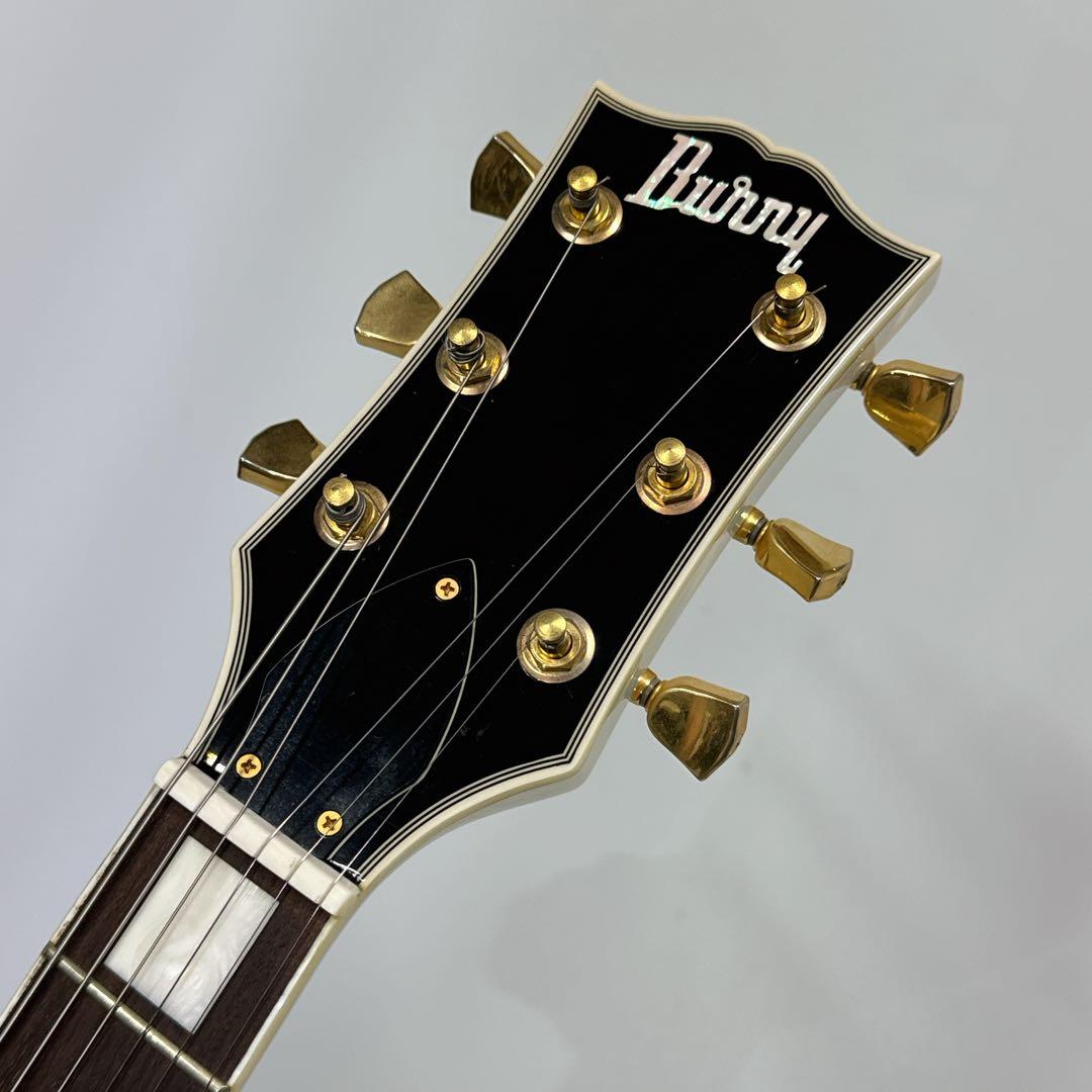 Burny レスポールカスタム ホワイト セットネック仕様 バーニー 白