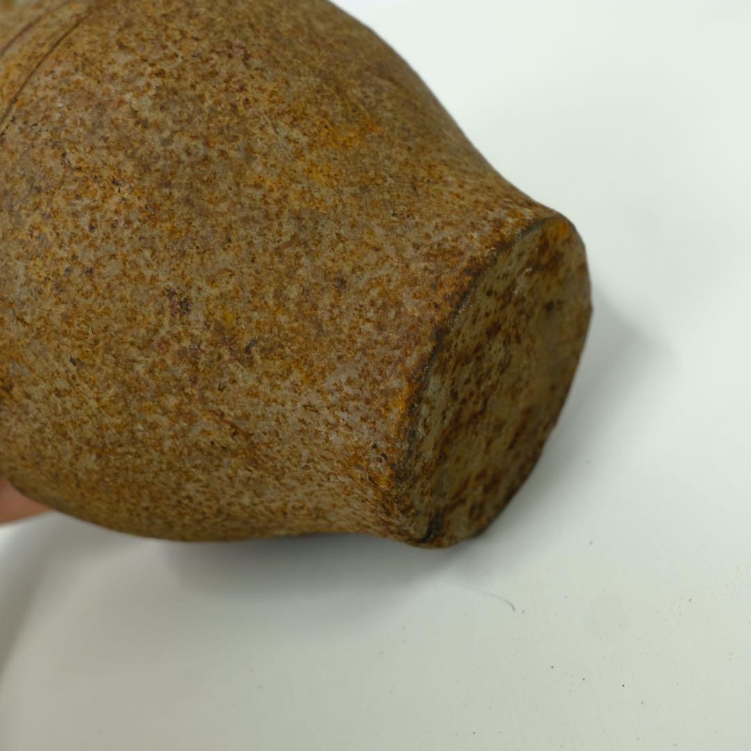 アンティーク 鉄花瓶 錆び シャビー ビンテージ 花器 古道具