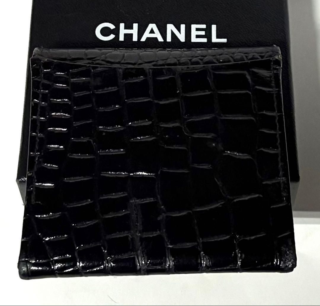 CHANELシャネル☆ケース クロコダイル☆保管ケース&ミニショッパー