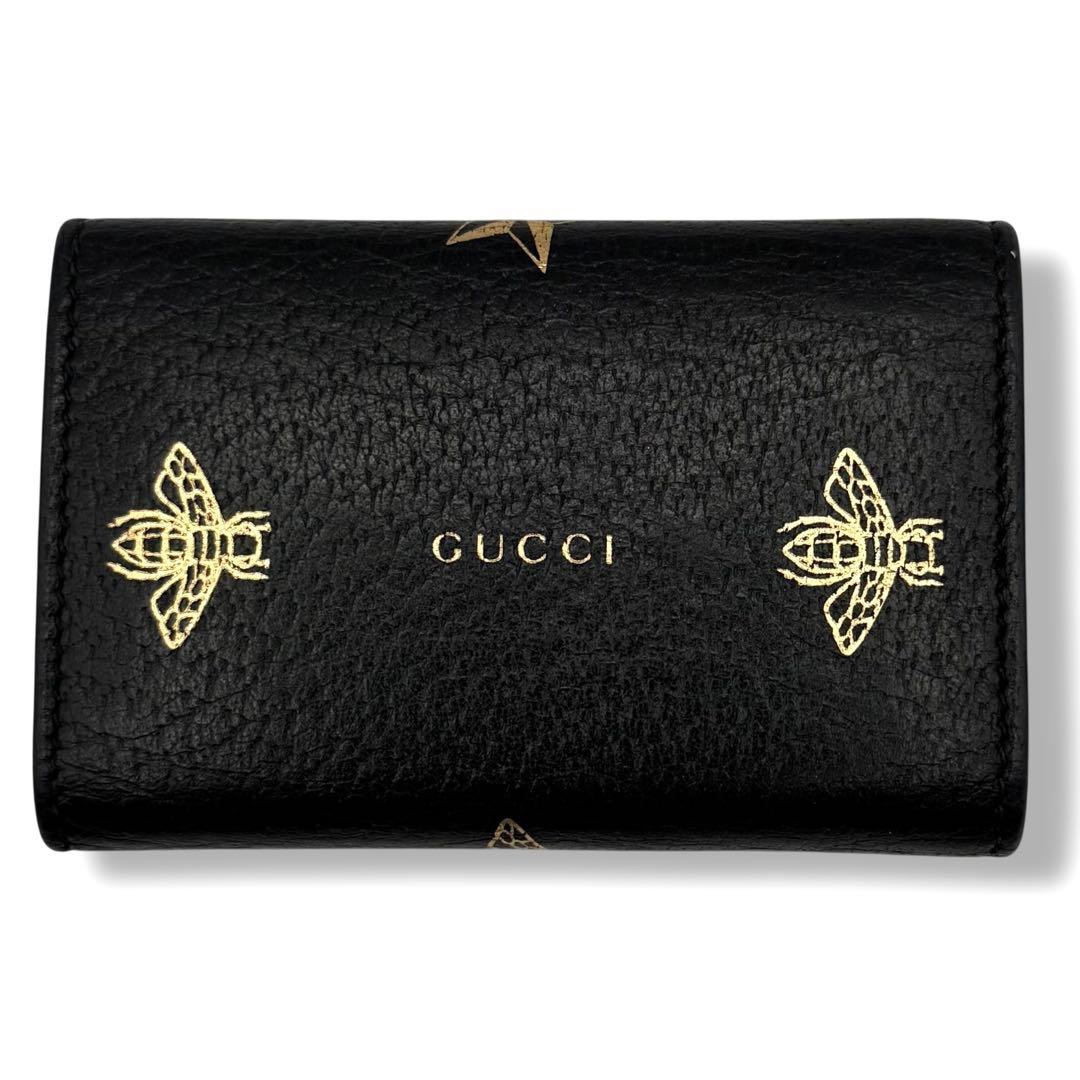 GUCCI グッチ キーケース 6連 アニマリエ 蜂 星 ブラック
