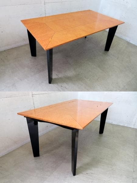 美品■IDC■バーズアイメープル材■スプレンダー■ダイニングテーブル■36.9万