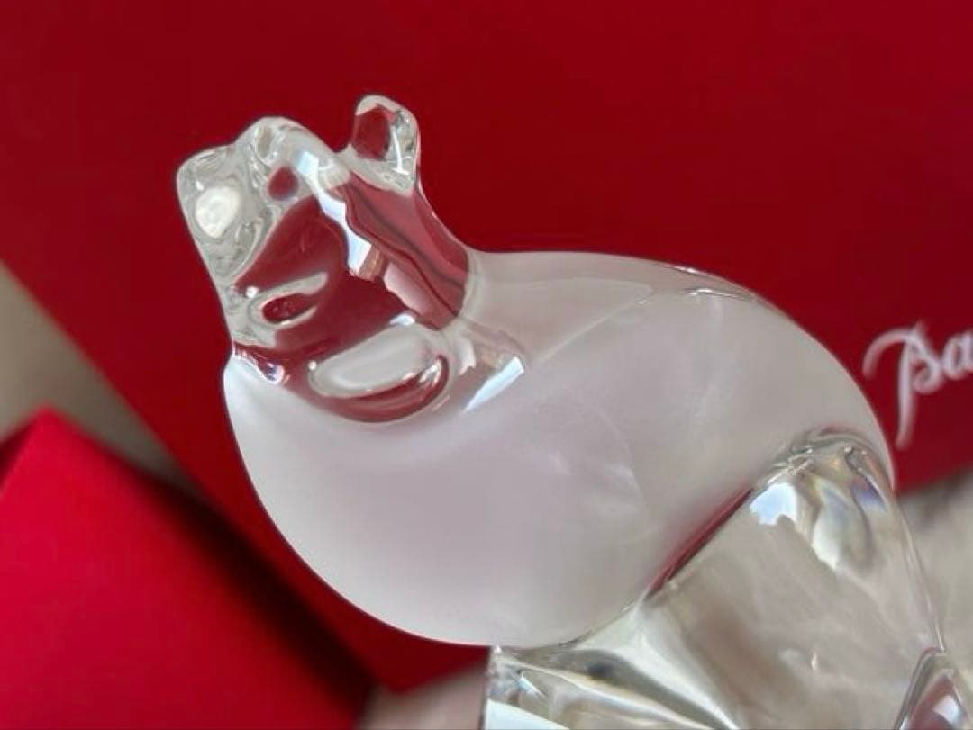Baccarat バカラ クリスタルフィギュリン ライオン 咆哮 雄叫び